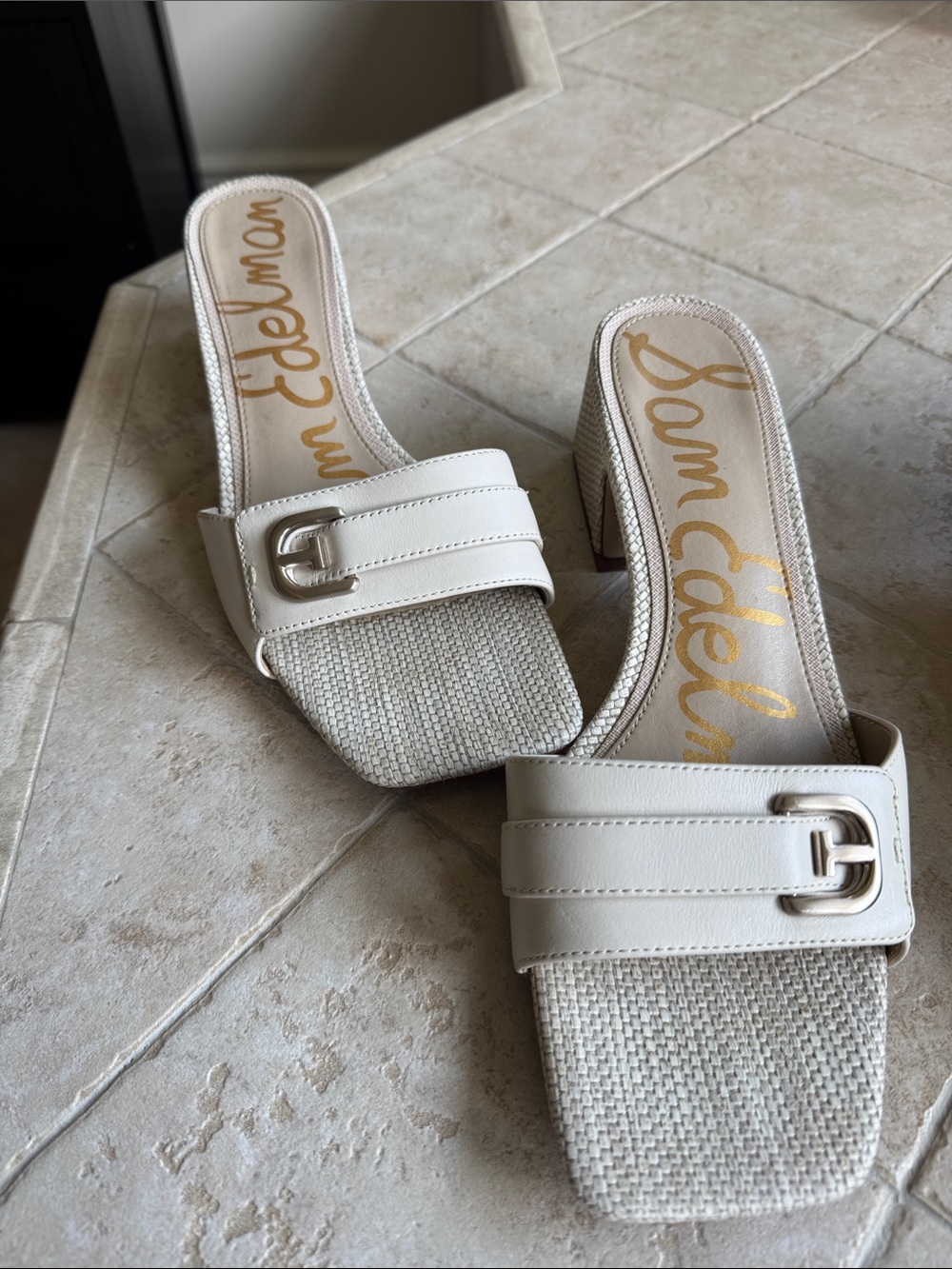 Sam Edelman Wilma Slide Sandal in Cream
